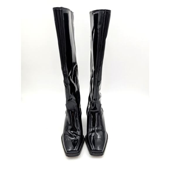 Vince Camuto Sangeti Stacked Heel Knee High Boots Women's Black Size 5M EU35 - Picture 9 of 13